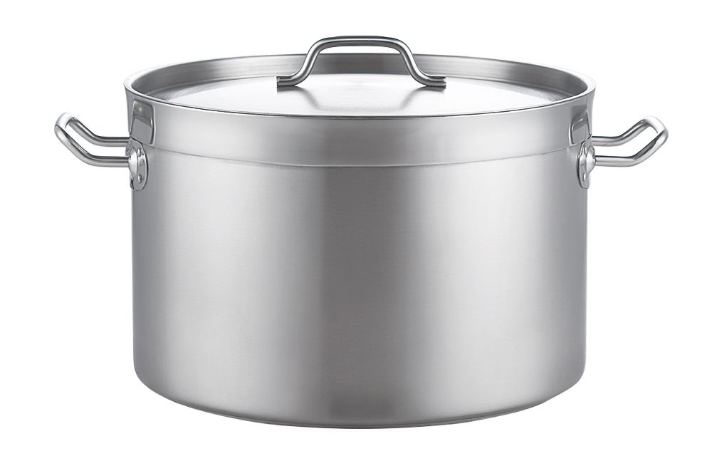 Tri- Ply Commercial SS Saucepot with  Lid(04 style)