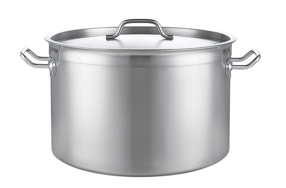 Tri- Ply Commercial SS Stock Pot with Lid(05 style)
