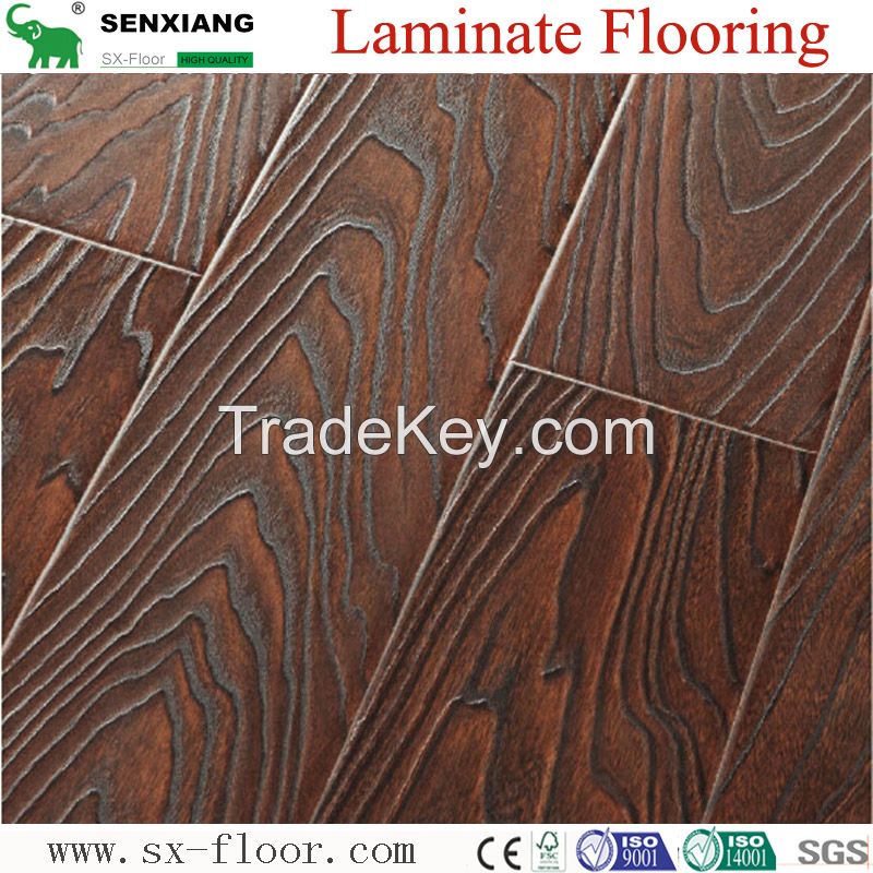 12mm AC5 Wear Resistance Synchronized U-Groove Laminate Laminated Flooring