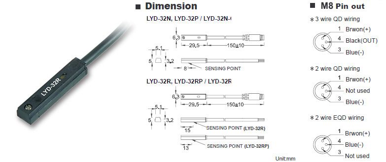 customized magnetic cylinder sensor for pneumatic cylinder