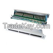 Cat.6 FTP Patch Panel, 24 Port, LSA IDC