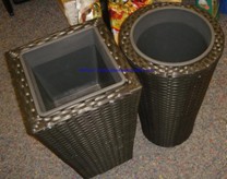 flower vase, plastic splits baskets