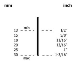 18Ga , Angled Brads