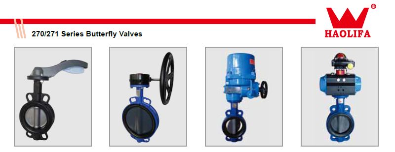 Wafer Butterfly Valves Hand Lever Cast Iron Body