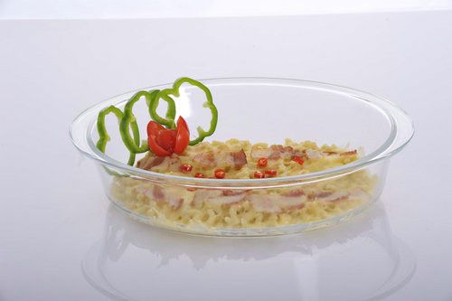 Small Round Borosilicate Glass Baking Dish Bakeware