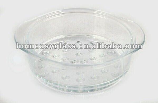 High Borosilicate Pyrex Glass Steamer