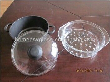 High Borosilicate Pyrex Glass Steamer