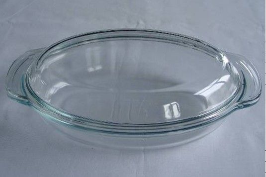 Clear High Borosicilate Pyrex Glass Casserole