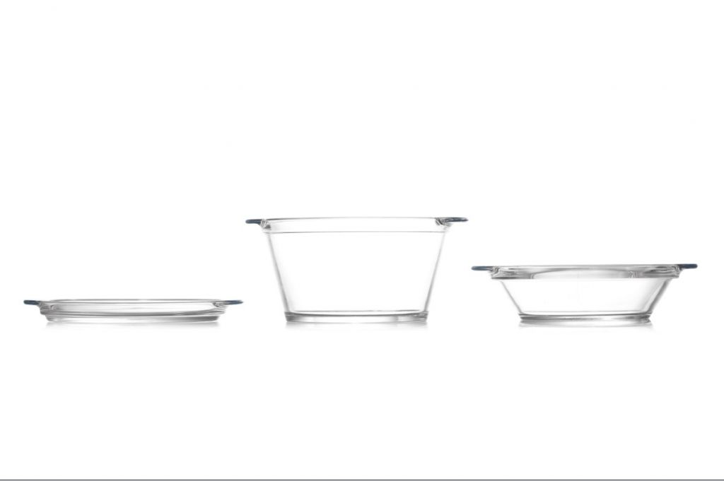 Clear High Borosicilate Pyrex Glass Casserole