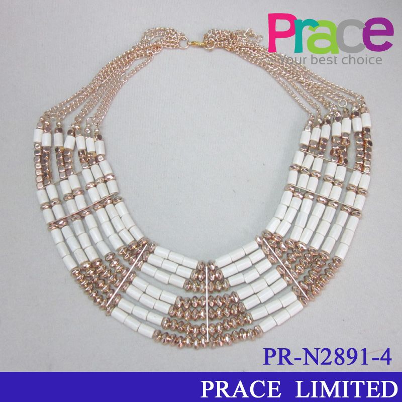 fashion new design seed beads necklace for ladies