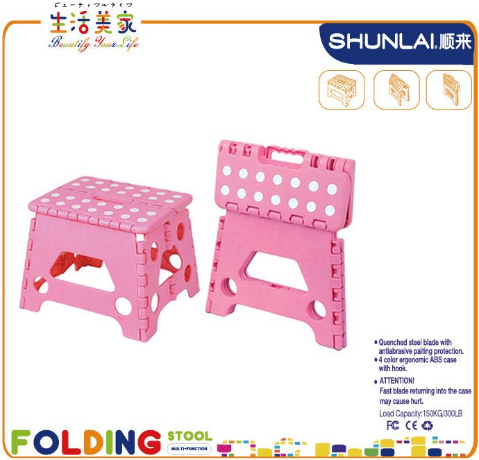 hot sale plastic folding step stool, bar stool with PPmaterial