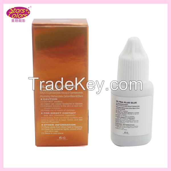 Korea Darkness Low odor Professional fast dry low odor eyelash glue false eyelash glue