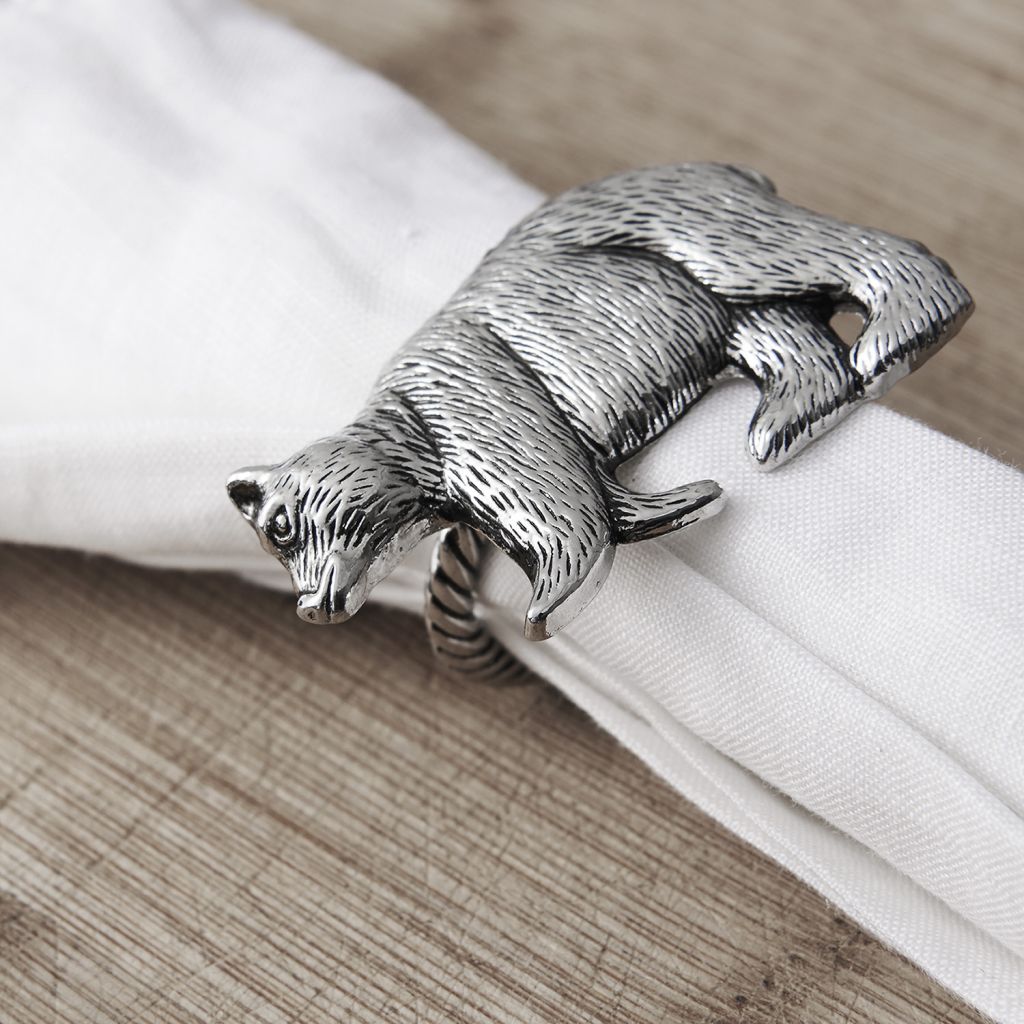 Bear Napkin Ring for Wedding, Party, Dinner decoration