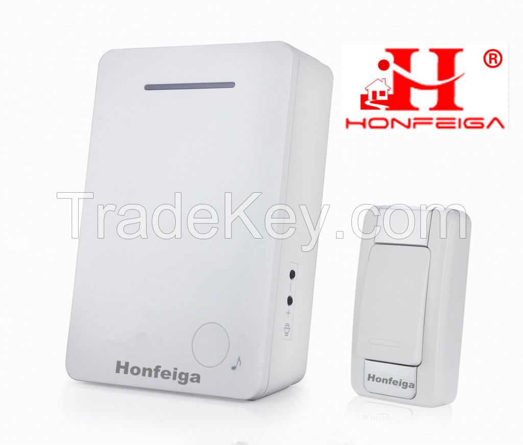 Honfeiga 309D T1R1 Wireless Door Bells with Stereo Speaker, 36 Music, 280 M Remote Distance, USD4/pcs Only