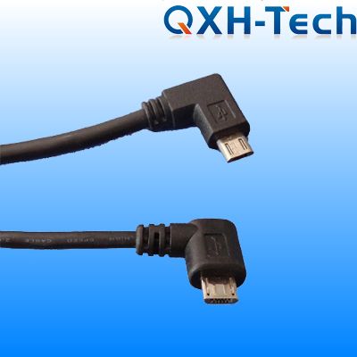 USB cable with right angle