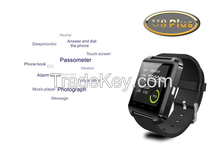 New U8 plus bluetooth smart watch compatible with both Android system and IOS system