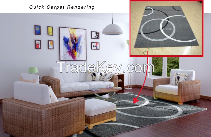 4Design Software for Carpet Fabric Change and Effect Rendering