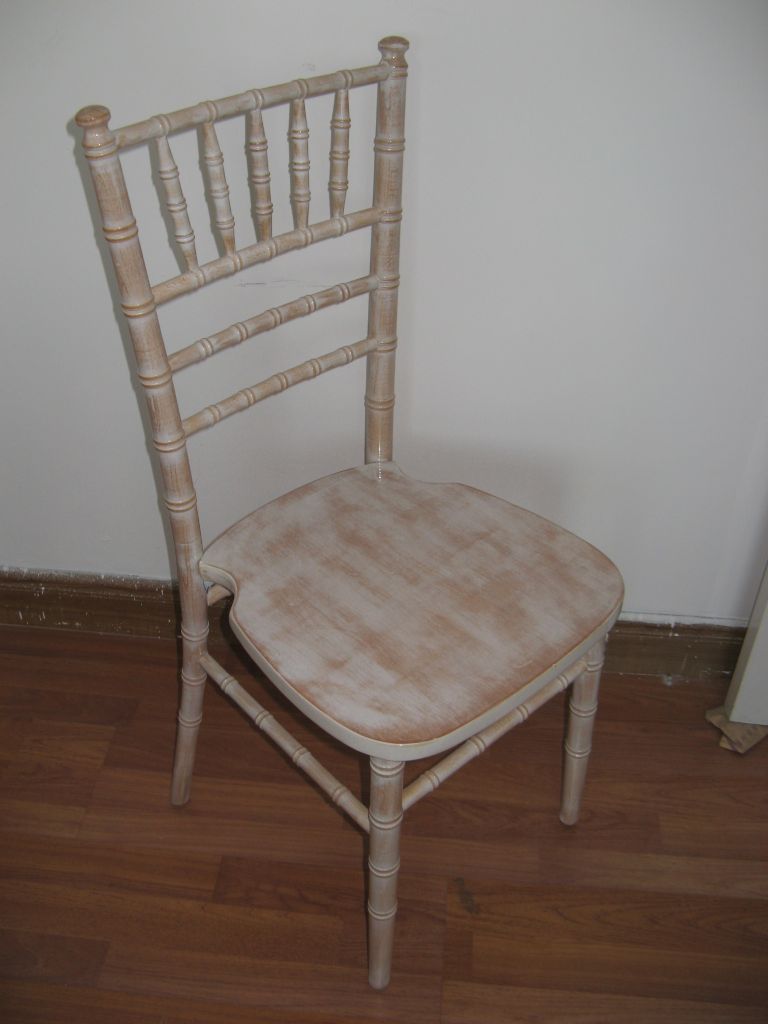 Plain wood wedding chivari chair