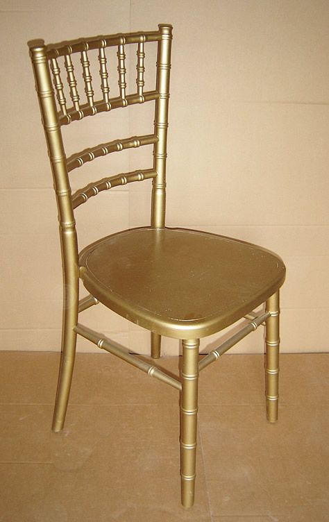 Golden wood wedding chivari chair