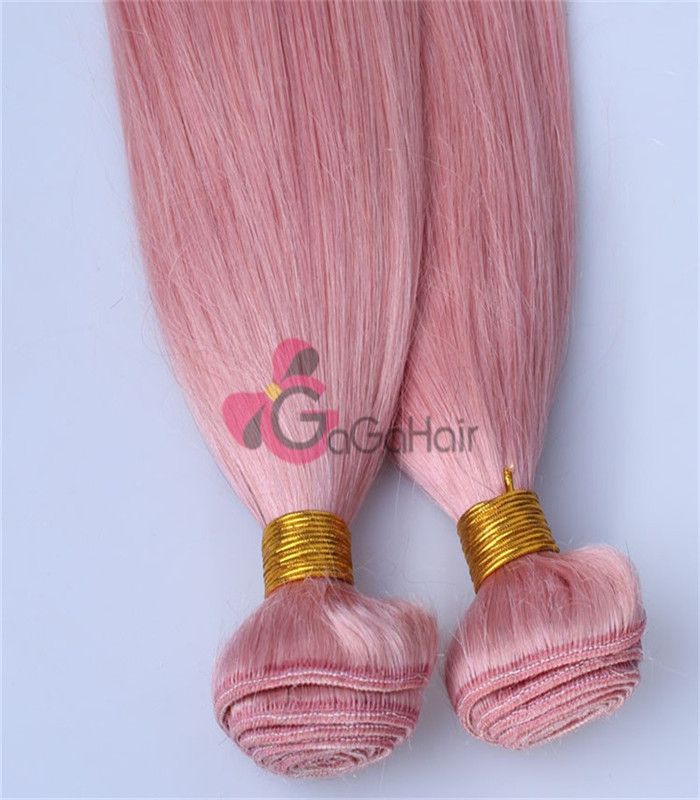 Queen hair products, brazilian virgin hair Silky Straight, 100% human Pink Color 10''-28'' Free shipping Grade AAAAAA Big Discount