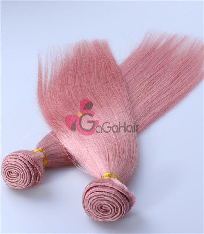 Queen hair products, brazilian virgin hair Silky Straight, 100% human Pink Color 10''-28'' Free shipping Grade AAAAAA Big Discount