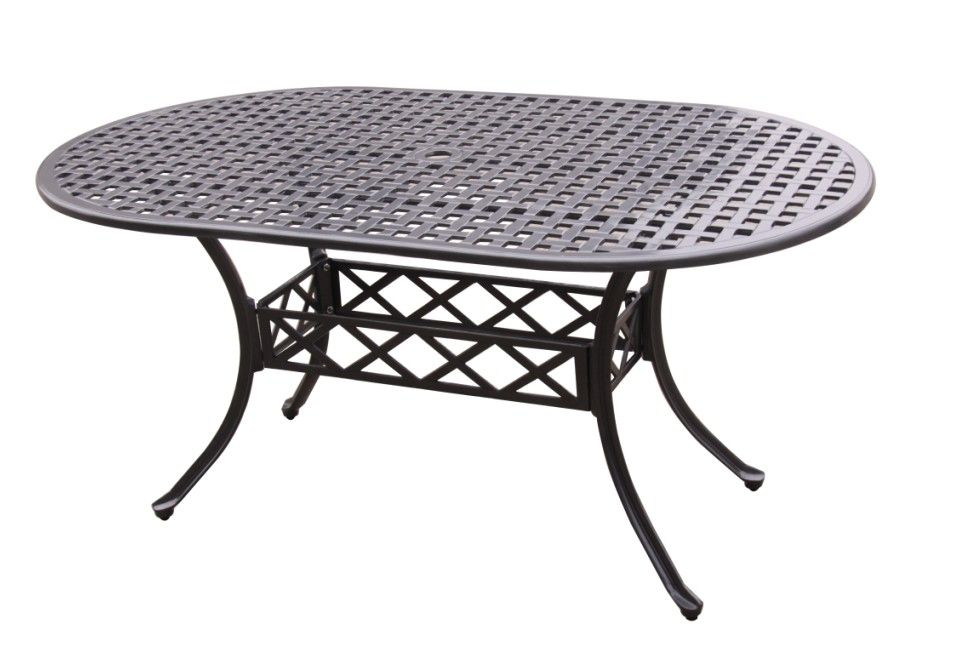 Cast Aluminium Dining Rectangular KD Table