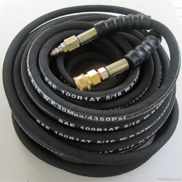 Steel Wire Braided Reinforced Hydraulic Rubber Hose/ Industrial flex pipe