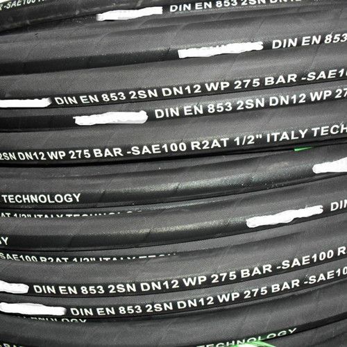 Steel Wire Braided Reinforced Hydraulic Rubber Hose R2