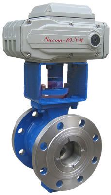 Electric V type ball valve