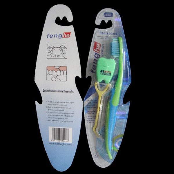 Tooth brush and dental floss