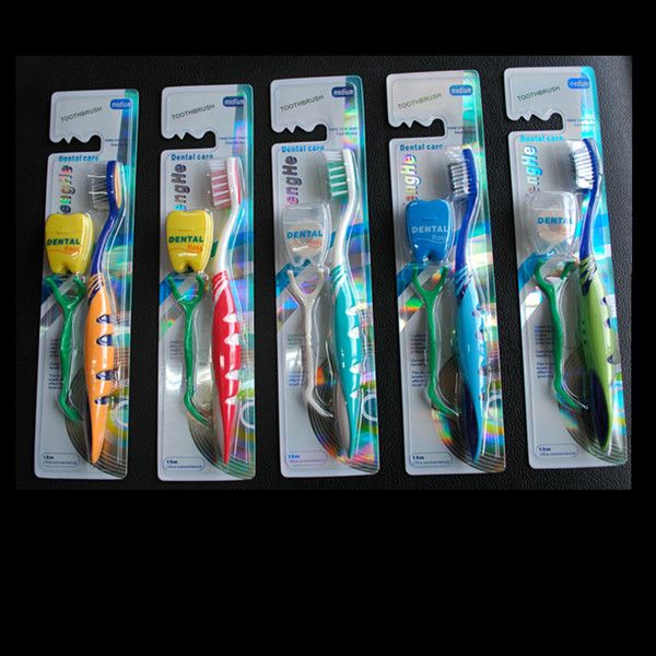 Tooth brush and dental floss