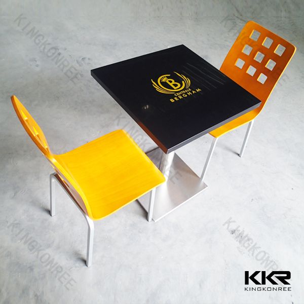 Kingkonree 70x70cm solid surface dining table designs