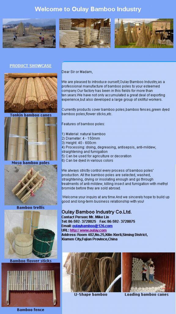 bamboo flower sticks for garden , supporting