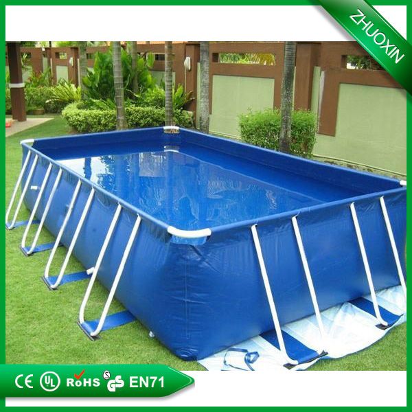 size can be customized above ground plastic frame swimming pool 