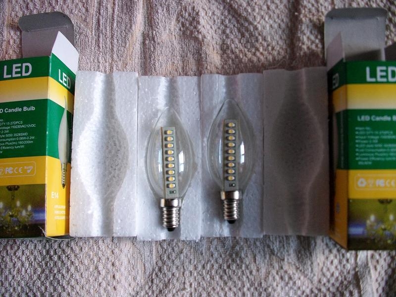 led candle bulb 2W WARM WHITE