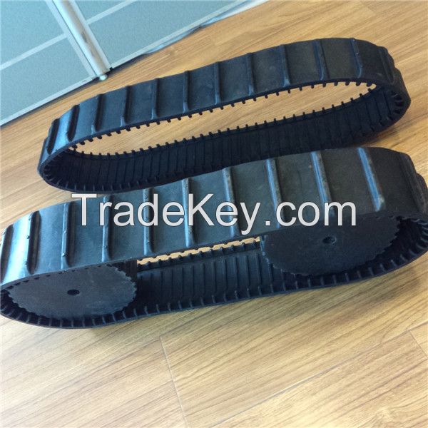 Rubber Track for Small Robot, 80mm Width, 1620mm Length (80-15-108)