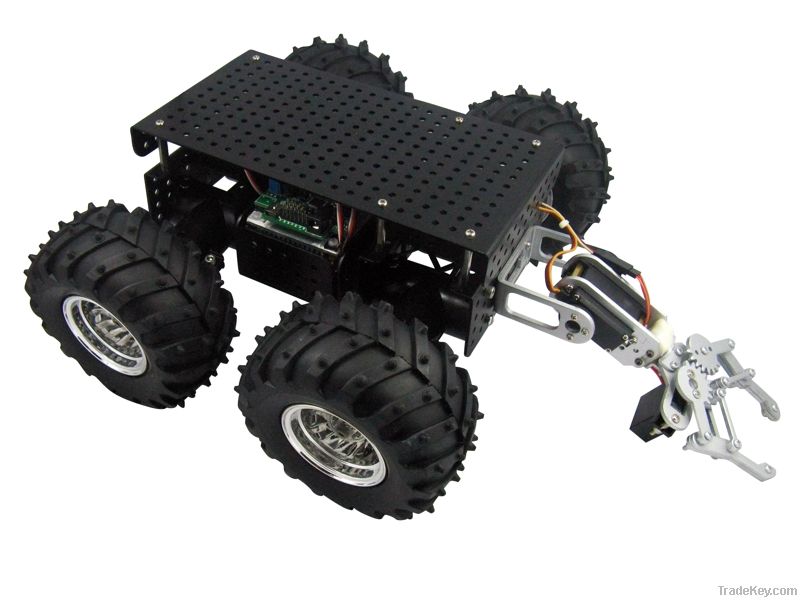 wild thumper 4WD chassis with 2DOF gripper