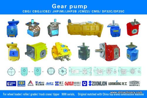 pump CBGJ for wheel loader / roller/ grader  truck crane