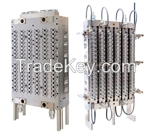 Vavle gate preform mould with hot runner system