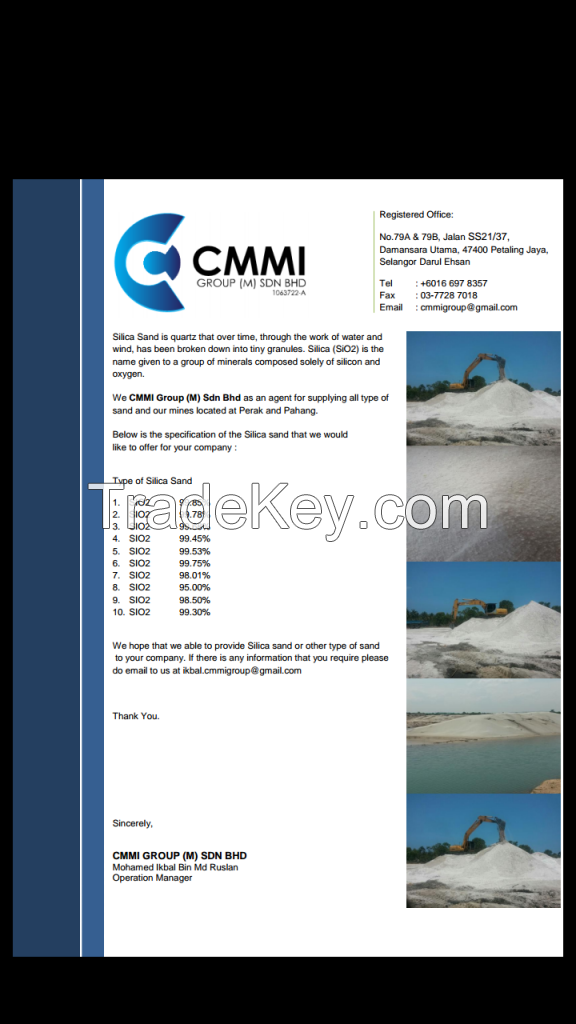 Silica Sand, Marine Sand, Dumping Sand, Construction Sand