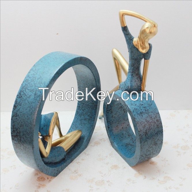 Custom resin ballet dancing interior decoration