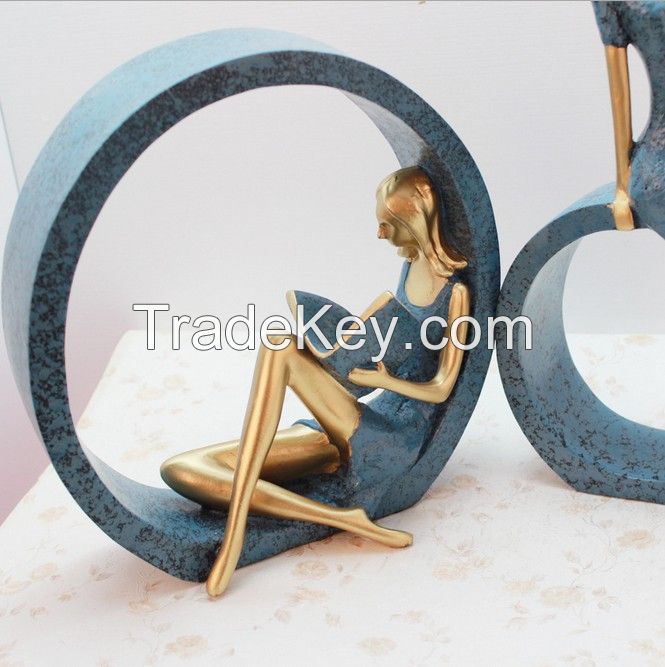 Custom resin ballet dancing interior decoration