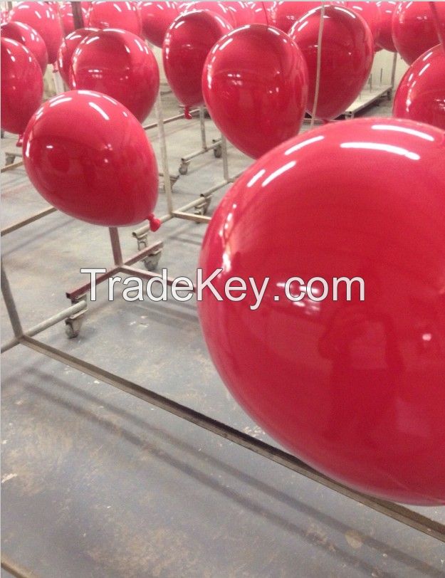 Plastic reusable hard balloon for display props