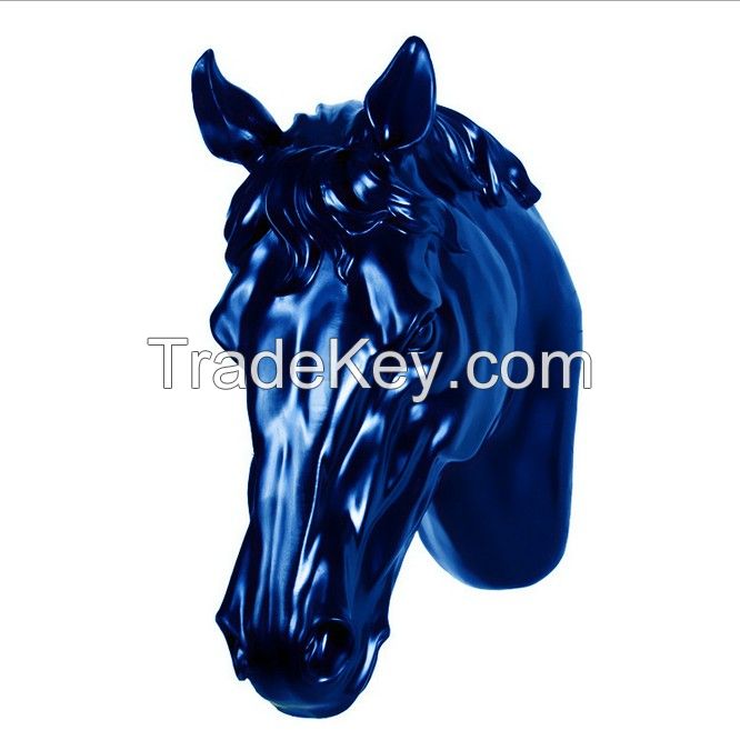 Polyresin 3D horse head wall decoration