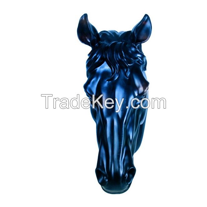 Polyresin 3D horse head wall decoration