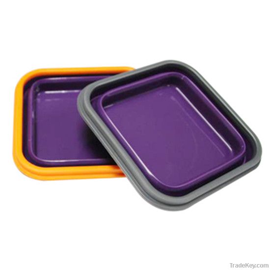 silicone collapsible lunch box