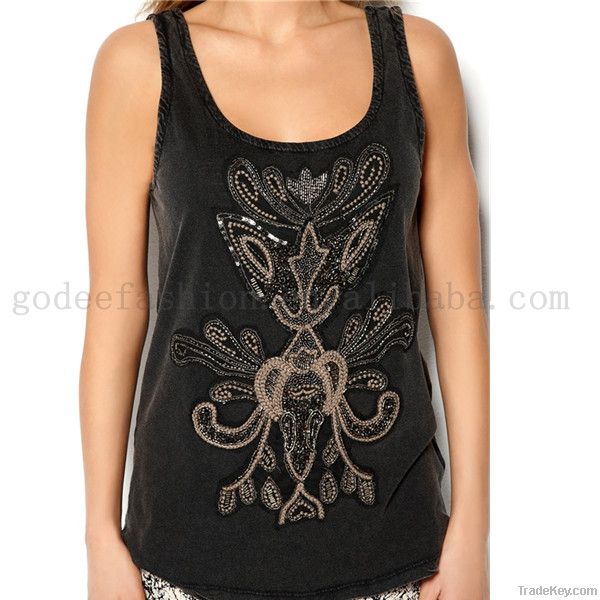 2014 wholesale dress sleeveless women tank top