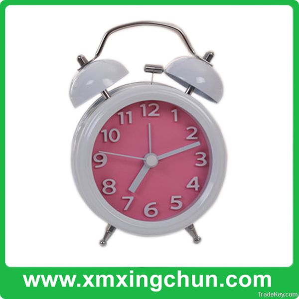 4.5 inches classic metal twin bell table alarm clock