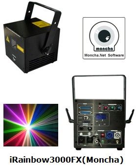 RGB 3W Moncha mainboard full color animation laser show stage DJ lighting