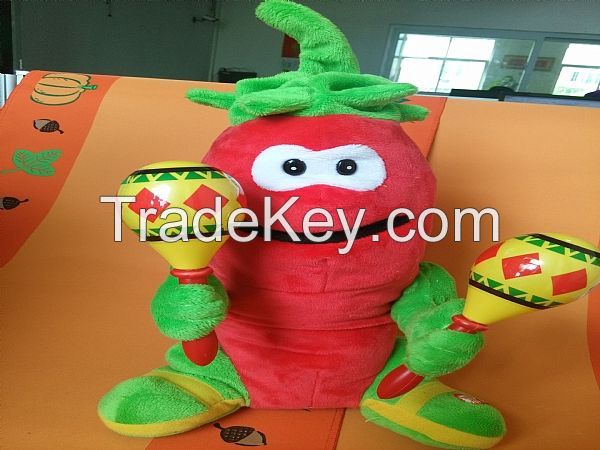 Plush toys movement chili dog